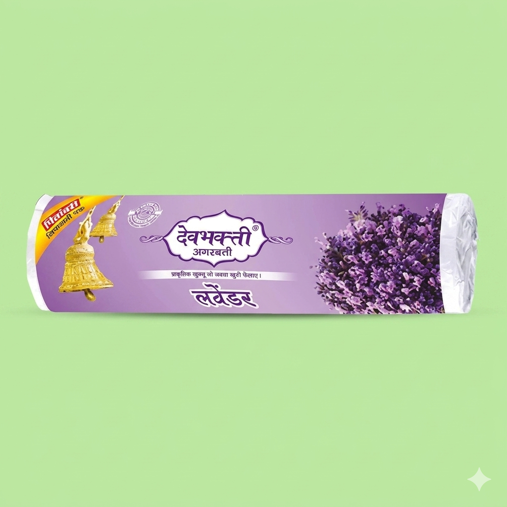 Pitambari Devbhakti Lavendar- 200Gms - Roll Pack (Pkg 80)